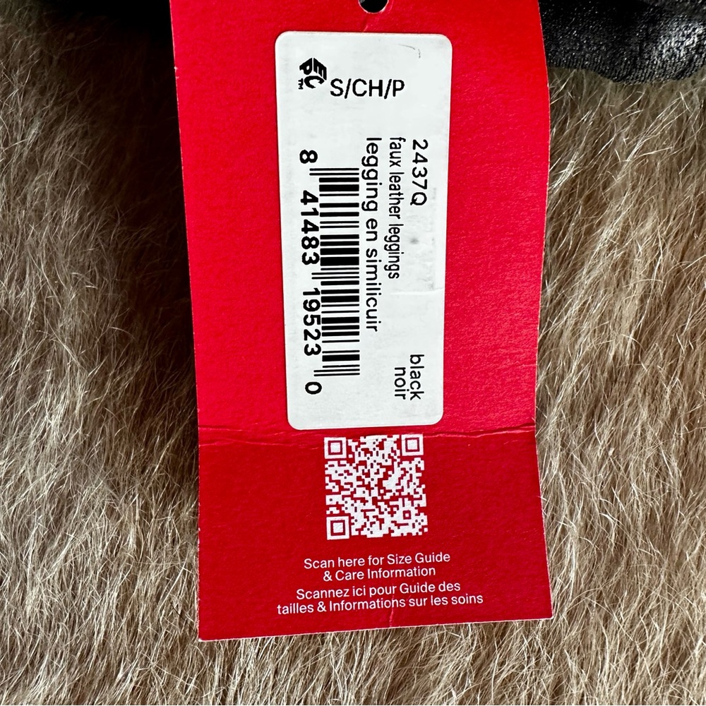 SPANX Black faux, leather leggings - Picture 8 of 16